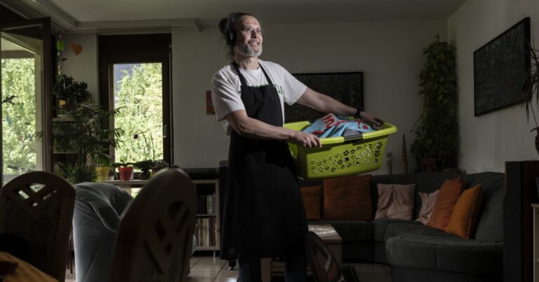 Luca Cattaneo, un padre a tempo pieno